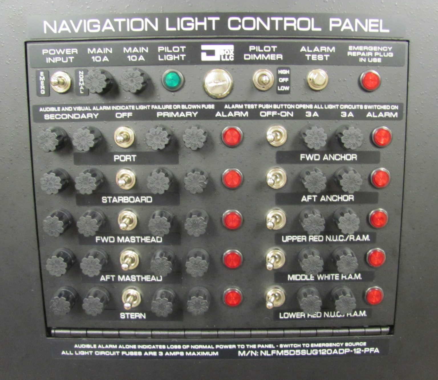 Navigation Light Control Panel - JBOX, LLC.