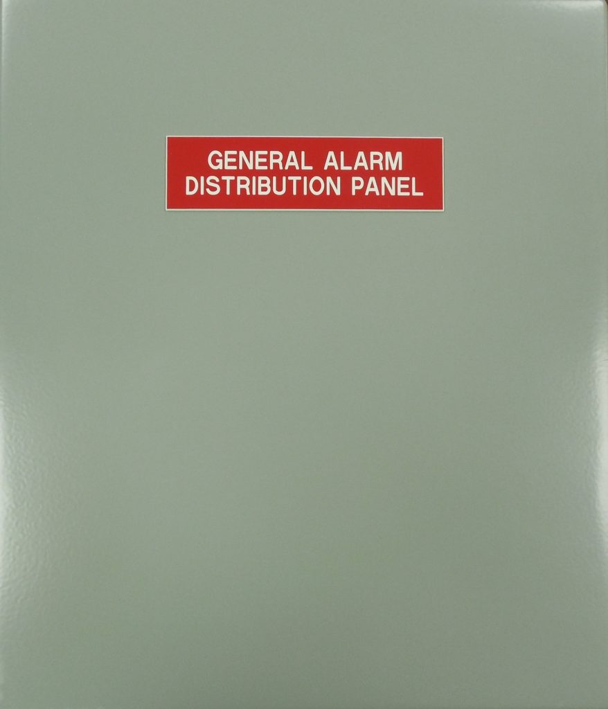 General Alarm Distribution Panel Front